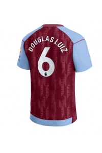 Aston Villa Douglas Luiz #6 Jalkapallovaatteet Kotipaita 2023-24 Lyhythihainen